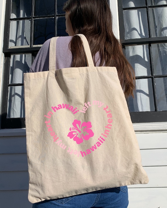 Hawaii Canvas Tote Bag Cotton Canvas Tote Canvas Bag Aesthetic