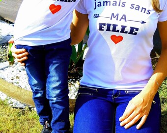 T shirt personnalisé-MAMAN-PAPA-ENFANT