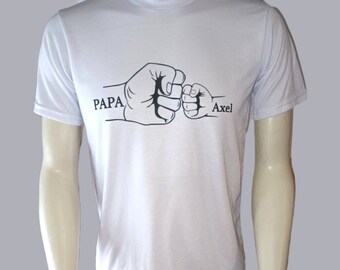 T-shirt--papa&enfant--poing