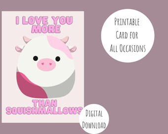 Squishmallow Birthday Printable - Etsy