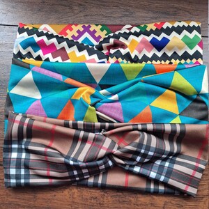 Geometric Pattern Twisted Turban Headband