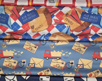 Red and blue mail twisted headband