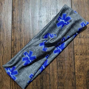 EMT Star of Life Turban Twist Headband
