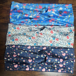 Medical theme twisted headband