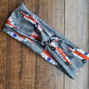 EMT Ambulance Twisted Turban Headband