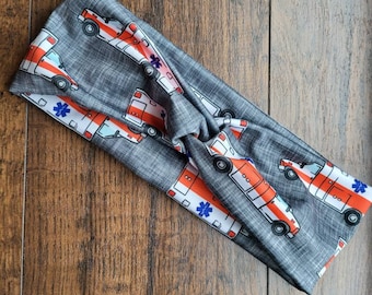 EMT Ambulance Twisted Turban Headband