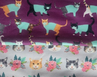 Cat lover jersey knit twisted headband