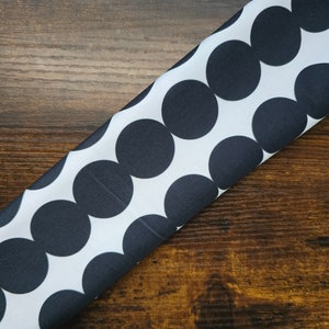 Black circles twisted turban headband