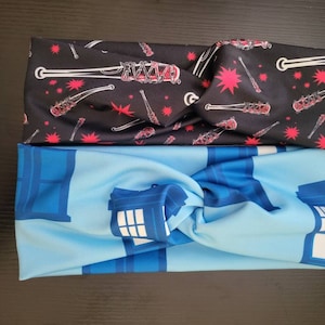 Tv and movie theme twisted headbands