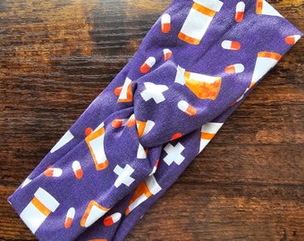 Pharmacy tech twisted headband
