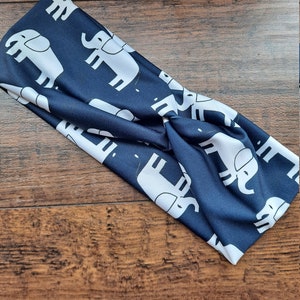 Elephants Twisted Turban Headbands