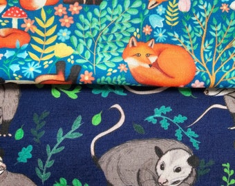 Woodland animals jersey knit twisted headband