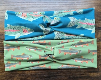 Trout twisted headband