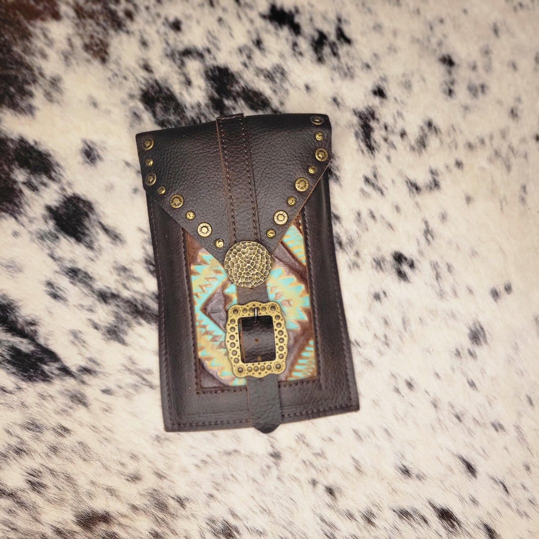Phone Holder in Calf Leather