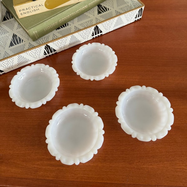 Vintage Milk Glass Coaster - Ashtray - Catchall