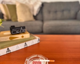 Vintage Purina Chow Glass Souvenir Advertising Ashtray/Catchall