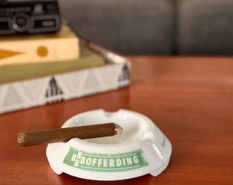 Vintage White Bofferding Bonnes Bieres du Luxembourg Ashtray | Catchall