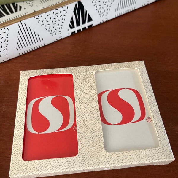 Vintage NEW Safeway Grocery Store Double Set of Playing Cards