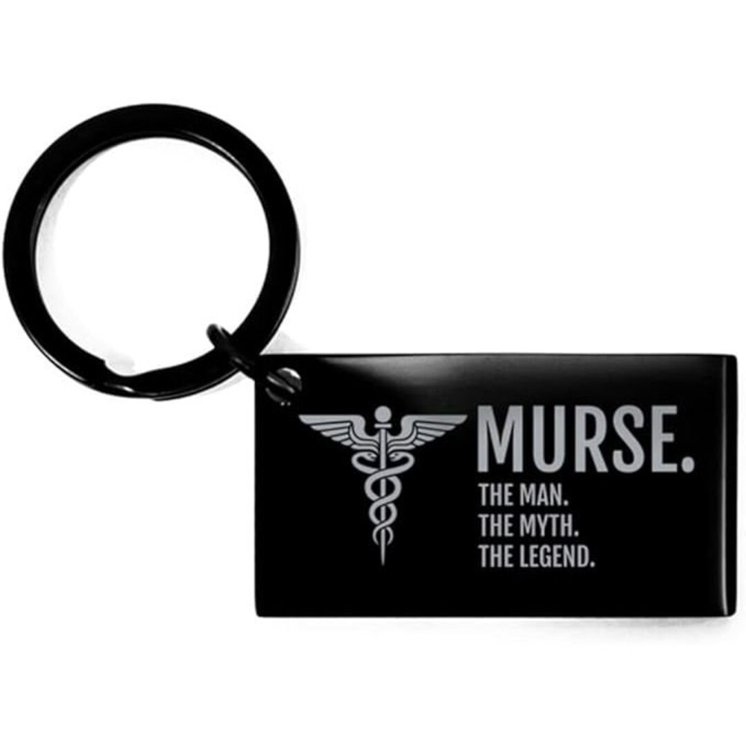 Male Nurse Murse Keychain for Male Nurse Nurse Gift Ideas Etsy