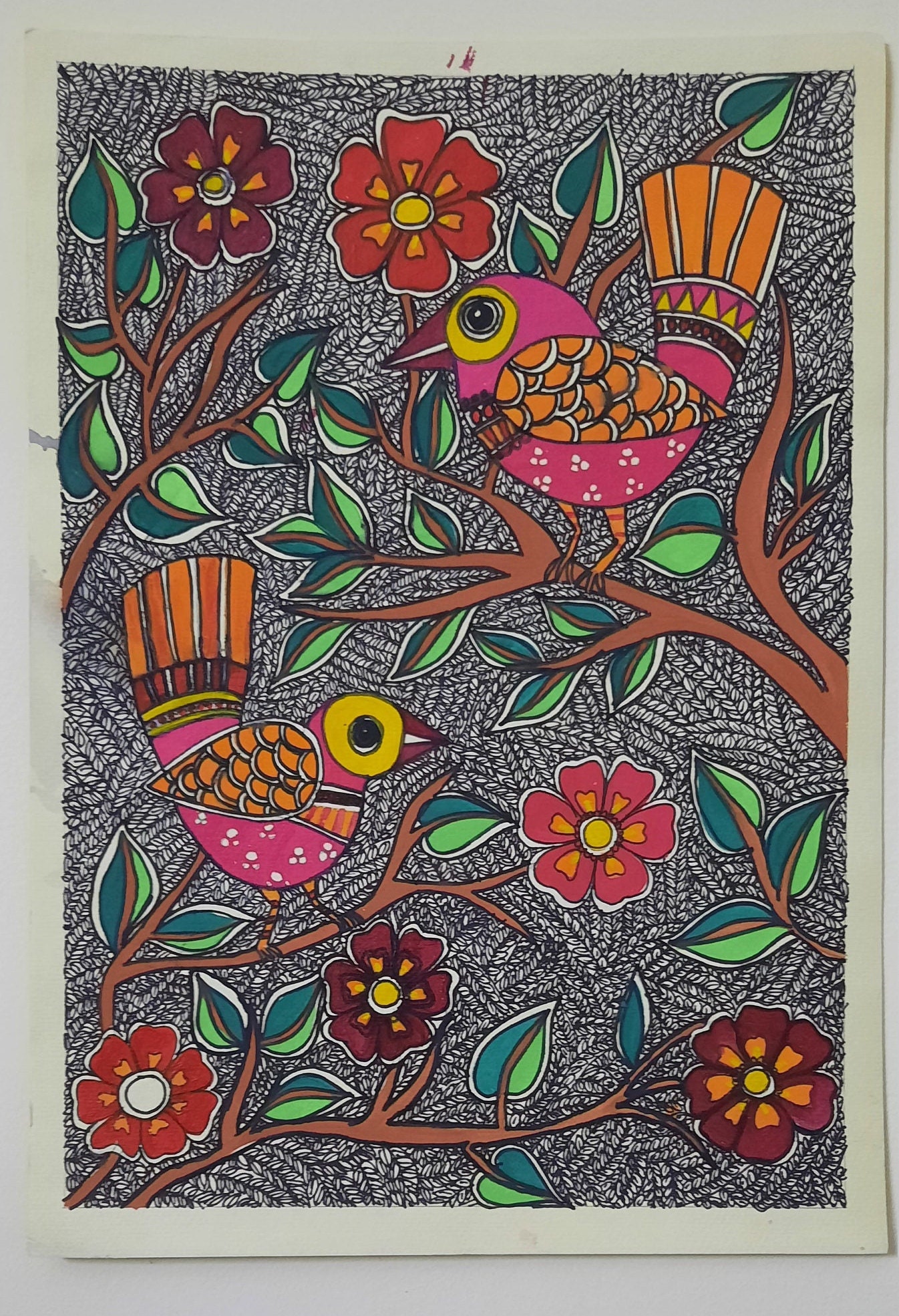 Madhubani Wall Art Etsy