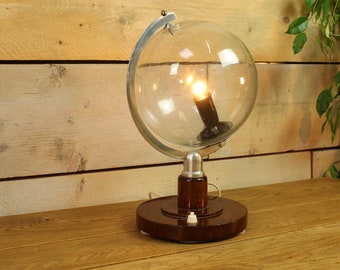 60s Table lamp in the shape of a globe.