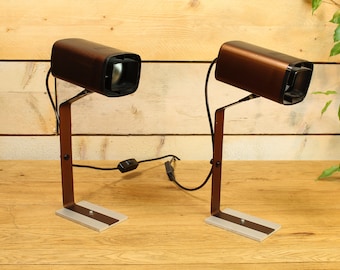 set 80s post-modern design desk / bedside Lamps