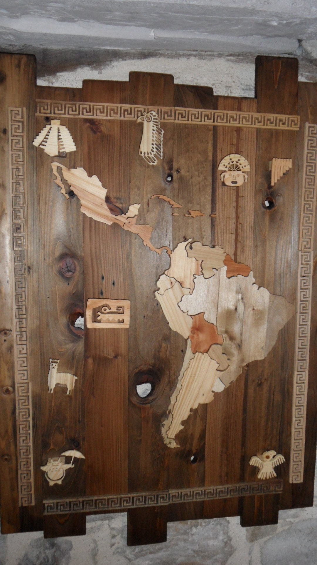 Tableau Carte Amérique Du Sud en Palette