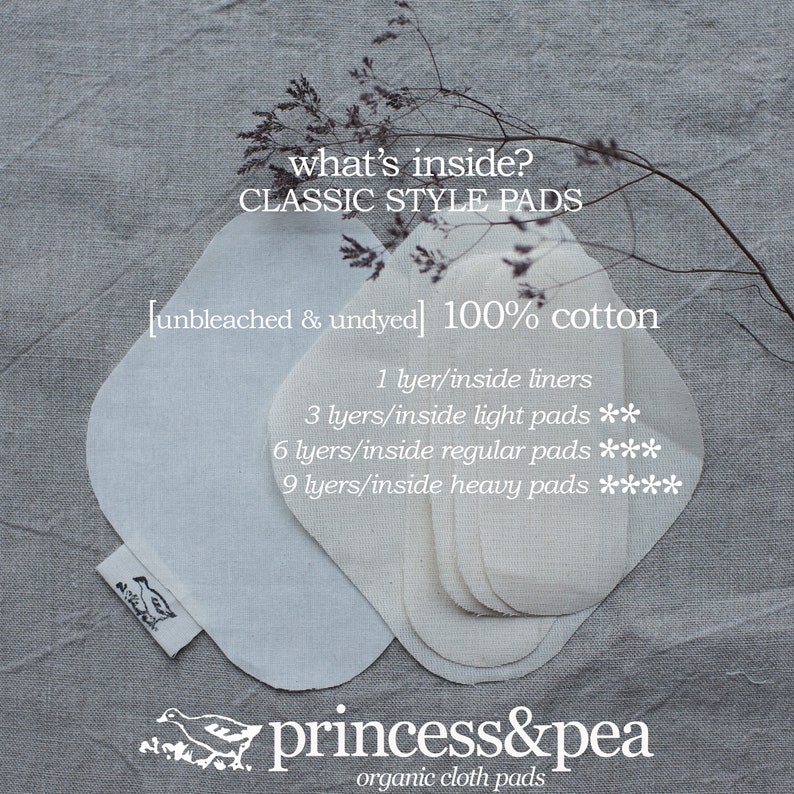 cloth NIGHT/POSTPARTUM pad ULTRA+ 13"_organic cotton image 6