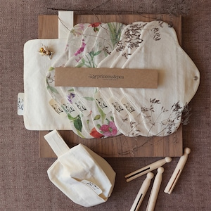6+2 PACK cloth pads_organic cotton