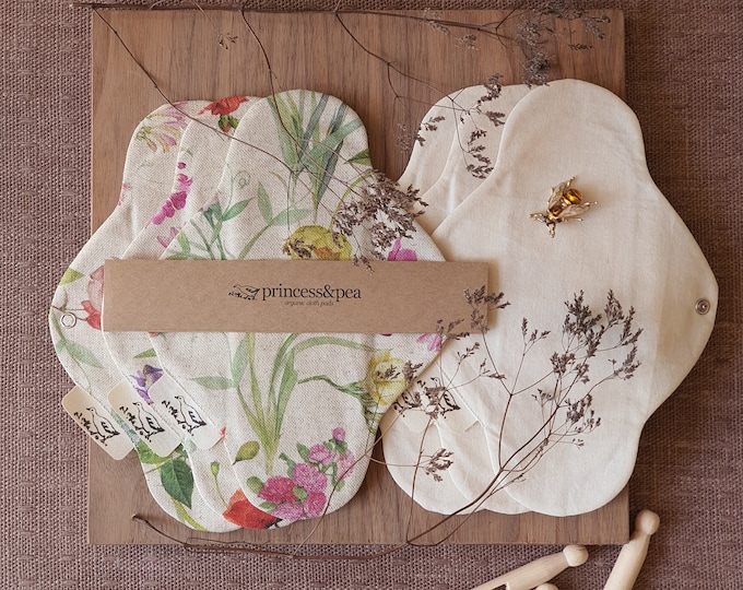 Featured listing image: 6 PACK cloth pads _organic cotton