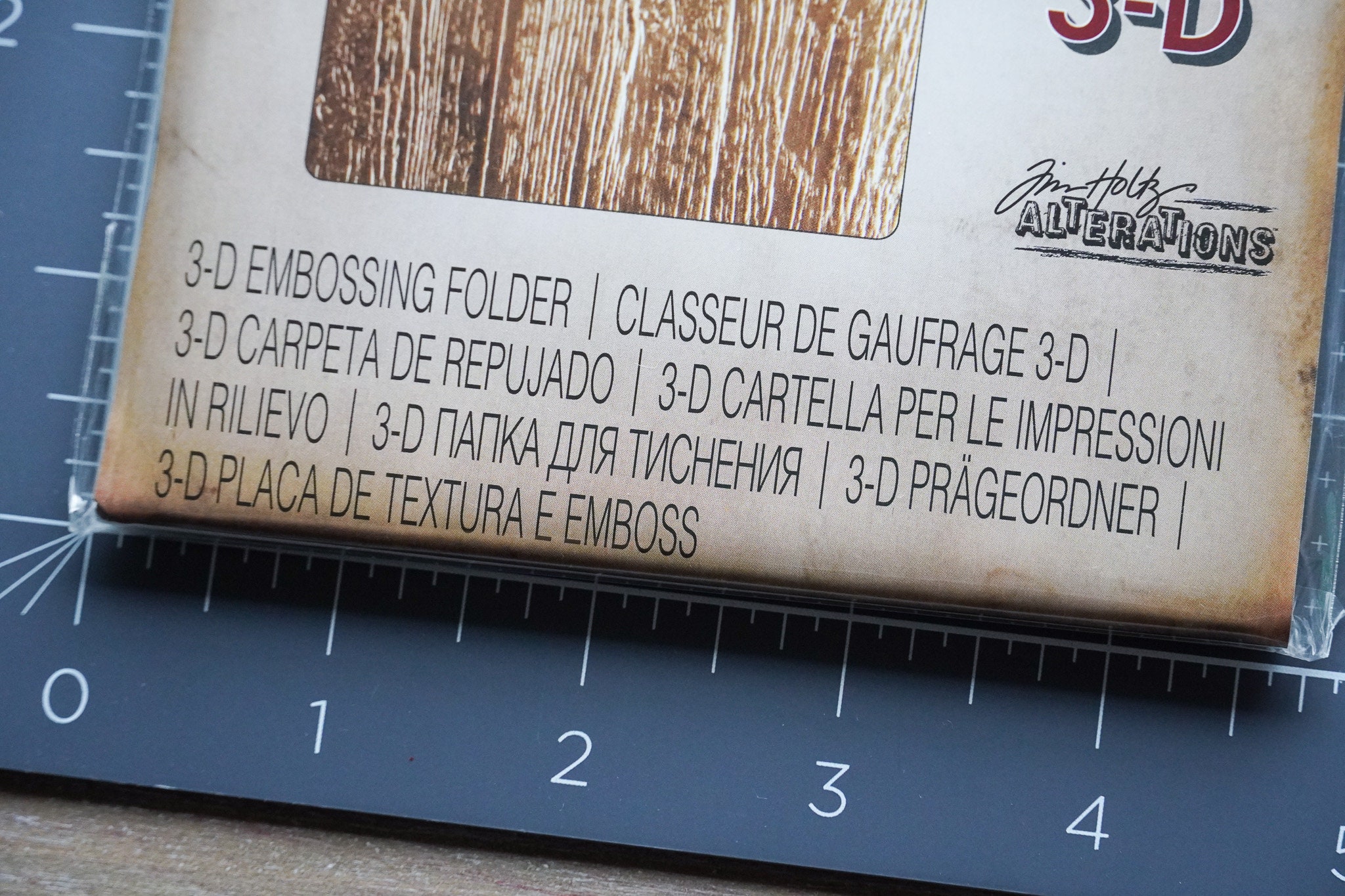 Tim Holtz Wood Embossing Folder Wood Grain Embossing Lumber Etsy