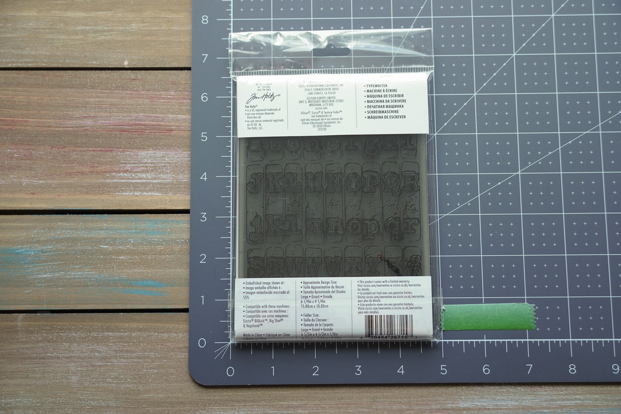 Tim Holtz Embossing Folder, Typewriter Texture, Embossing, Scrapbook