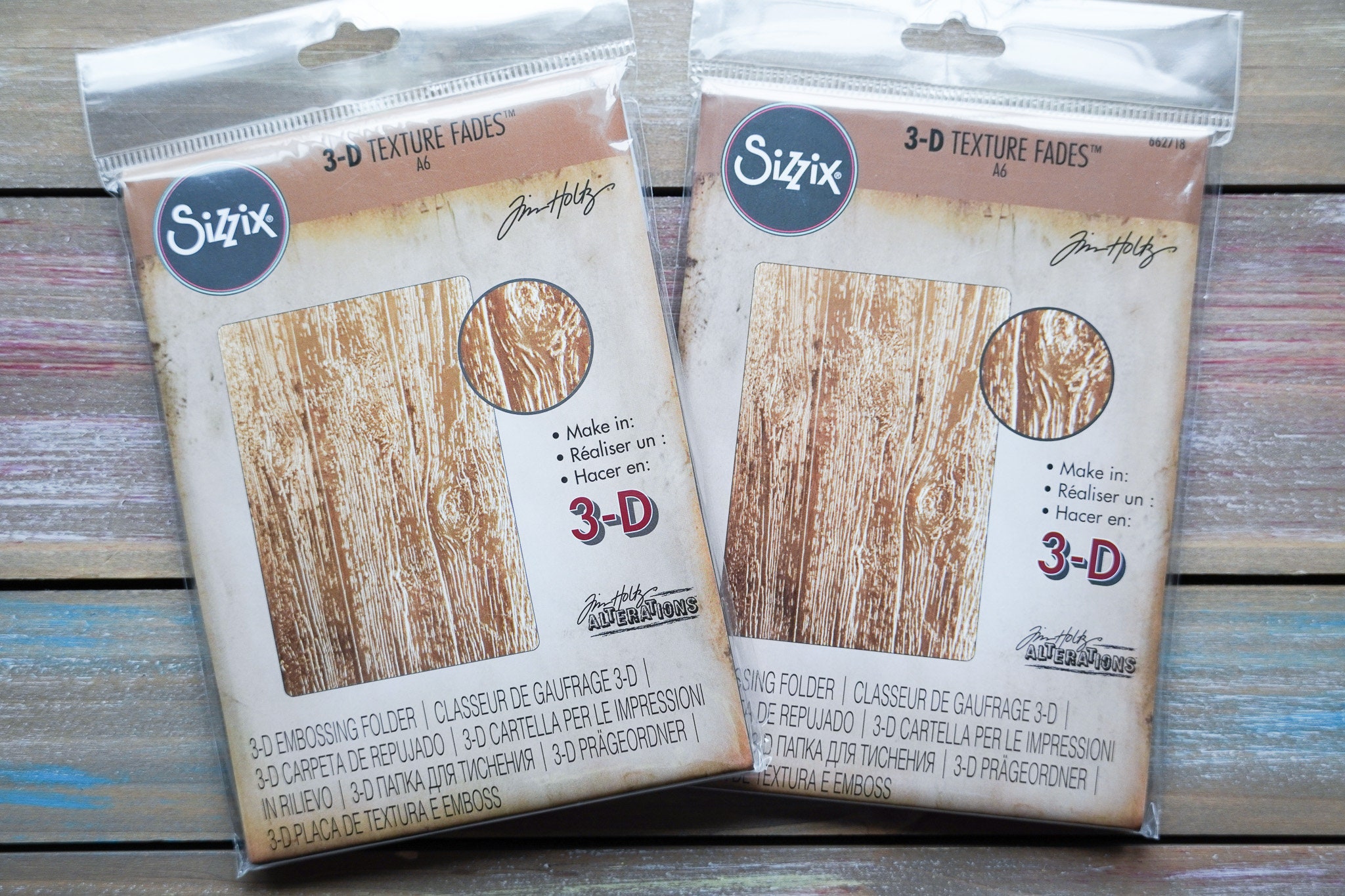 Tim Holtz Wood Embossing Folder Wood Grain Embossing Lumber Etsy