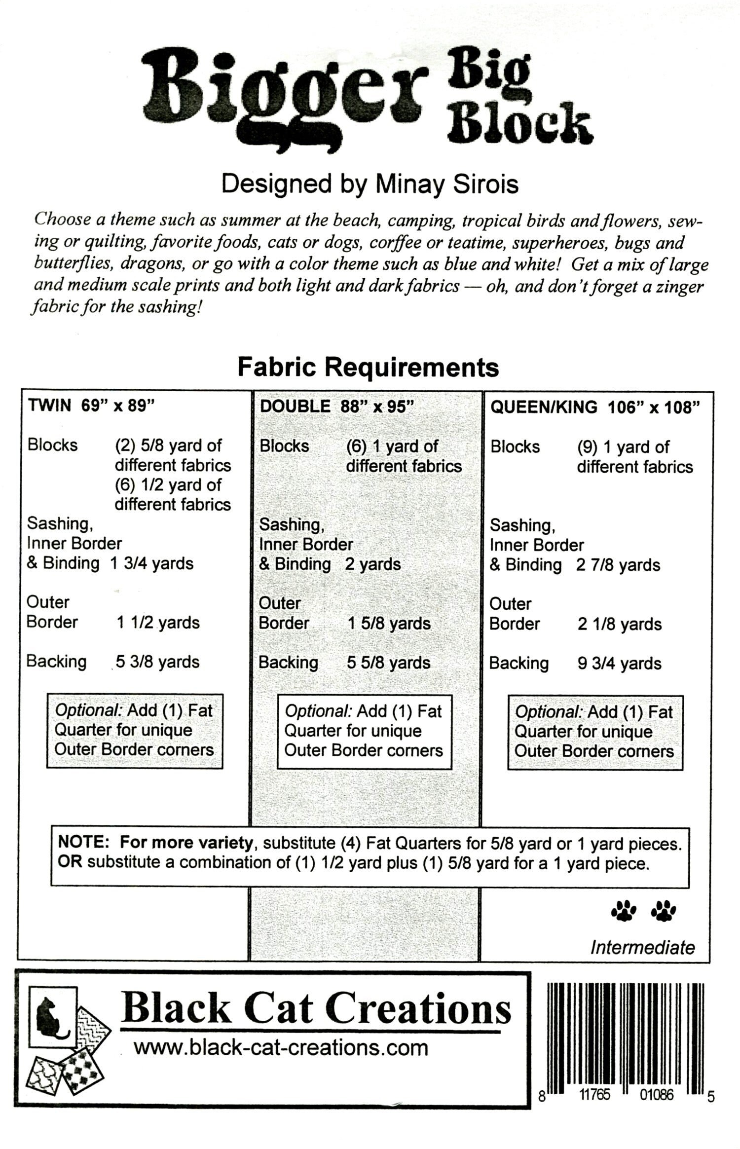 Bigger Big Block Quilt Pattern Etsy