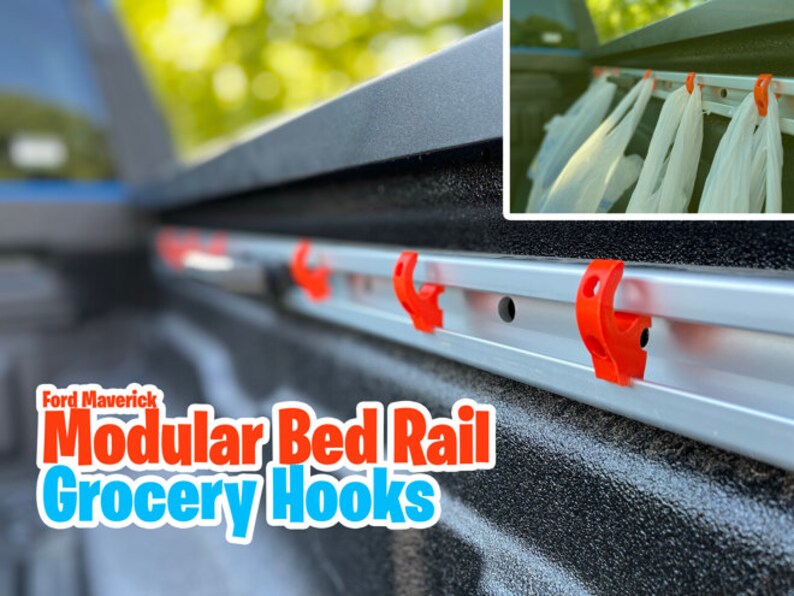 Ford Maverick Modular Bed Rail Grocery Hooks 3D Printable Etsy Canada