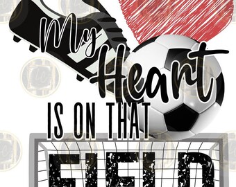 MI corazón está en ese campo de fútbol PNG, Soccer mamá PNG