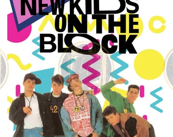NKOTB Png, The Mixtape Tour PNG, On The Block Digital Design, 80's 90's NKOTB Png