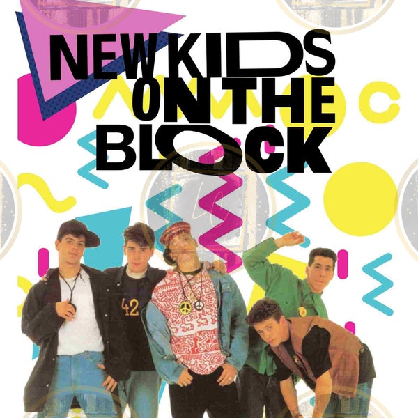 NKOTB Png, The Mixtape Tour PNG, On The Block Digital Design, 80's 90's NKOTB Png