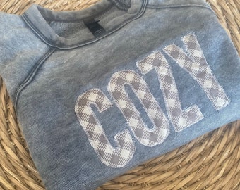 Cozy Season shirt, cozy sweatshirt, fall crewneck, Cozy season shirt, gift for mom, Christmas gift, sweater weather, oversized sweatshirt