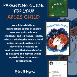 Guia parental para seu filho de Áries - Presentes de astrologia - Astrologia - Mapa de nascimento - Novo bebê - Presente de dia das mães - Presente de Natal
