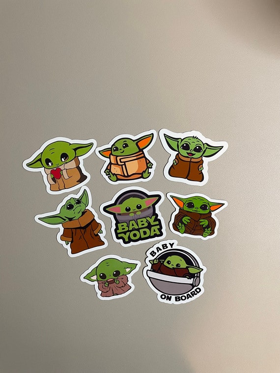 Baby Yoda Grogu Yoda Star Wars Fridge Etsy Canada