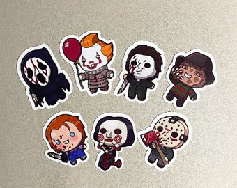Waterproof Horror Stickers - Etsy