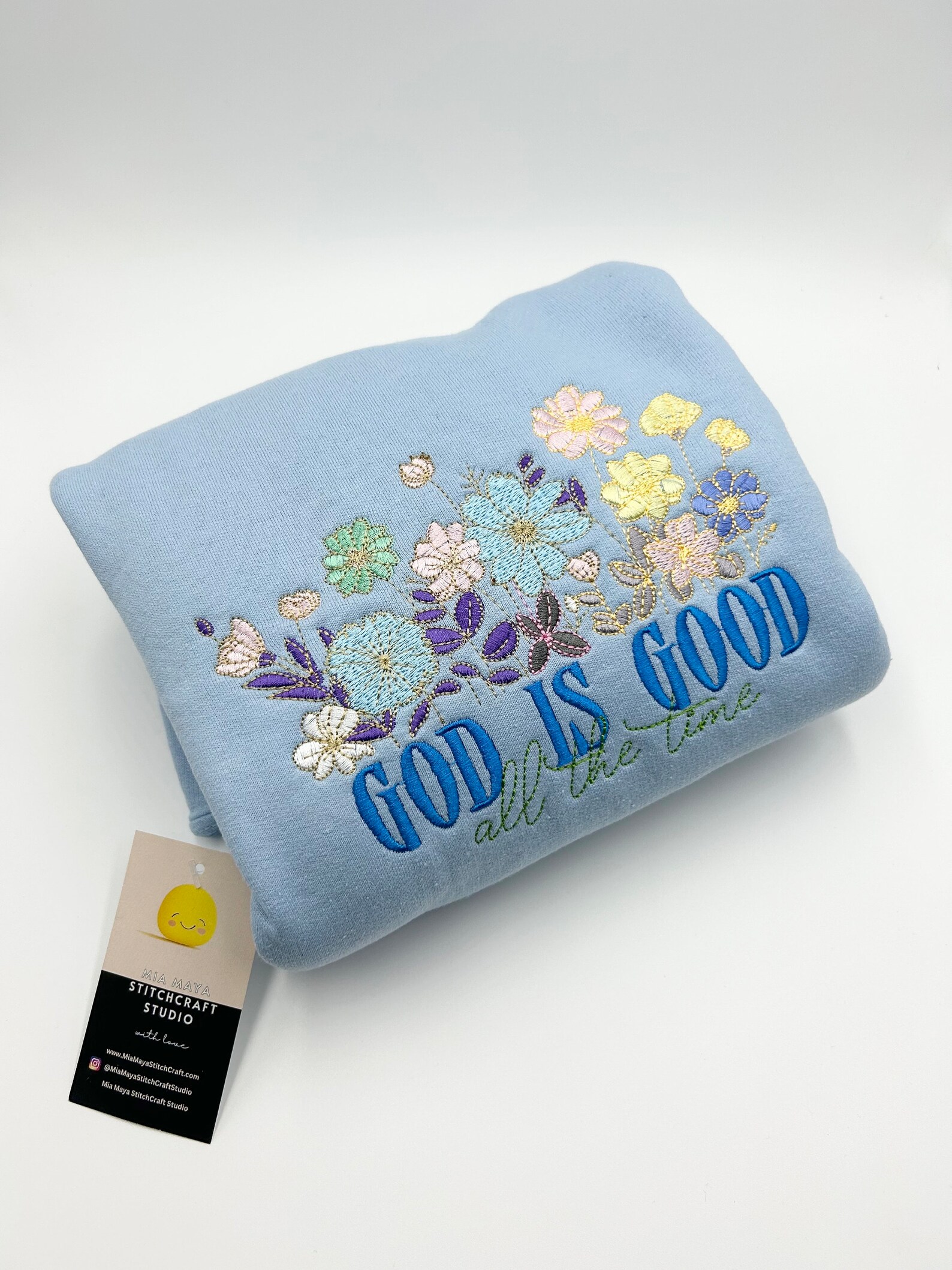 God is Good Embroidery Sweatshirt
