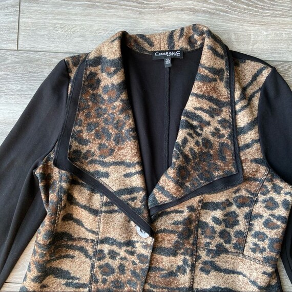 CONRAD C COLLECTION Tiger Print Wool Blend Jacket… - image 6