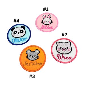Custom 3D Felt Name Tag Patch: Iron-on/Sew-on Animal Designs for Clothing, Backpacks