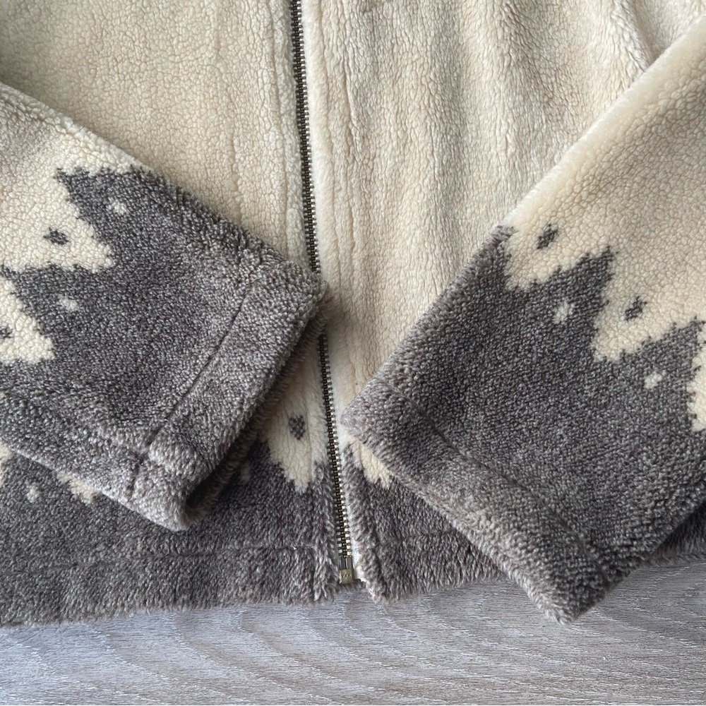Vintage Barrage Aztec Fleece Fuzzy Teddy Western Jacket - Etsy