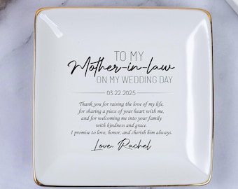 Personalized Gifts for Mother in Law, Mother of the Groom Gift,Wedding Gift from Bride,Bonus Mom Gifts Wedding,Thank You for Raising The Man