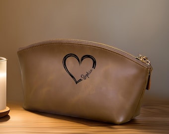 Personalized Makeup Bag, Personalized Cosmetic Bag, Birthday Gift for Her, Custom Makeup Bag Gift for Her, Cosmetic Bag Gift for Women