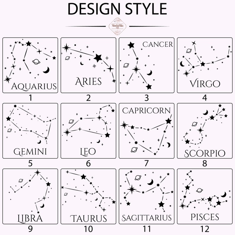 Zodiac Sign Jewelry Box, Star Sign, Travel Jewelry Box, Custom Jewelry Box, Birthday Gift for Women, Zodiac Sign Gift, Engraved Jewelry Case