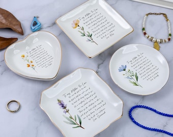 Personalized Wedding Gift For Mother In Law, Gift From Bride,  Ring Dish, Birthday Present